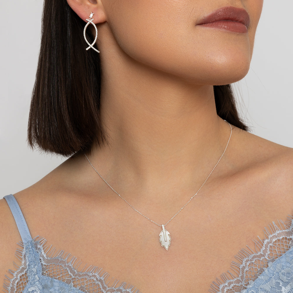 Silver Leaf Necklace