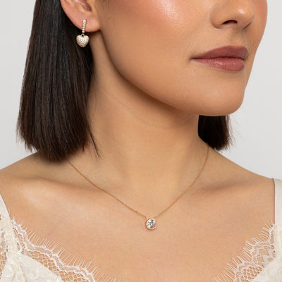 Gold Solitaire Pendant