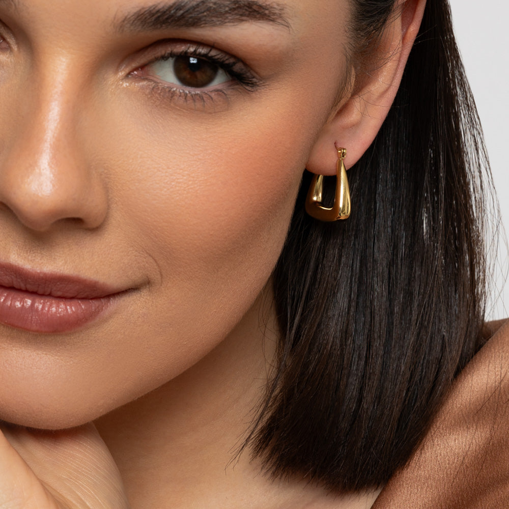 Chunky Geometric Shape Hoops