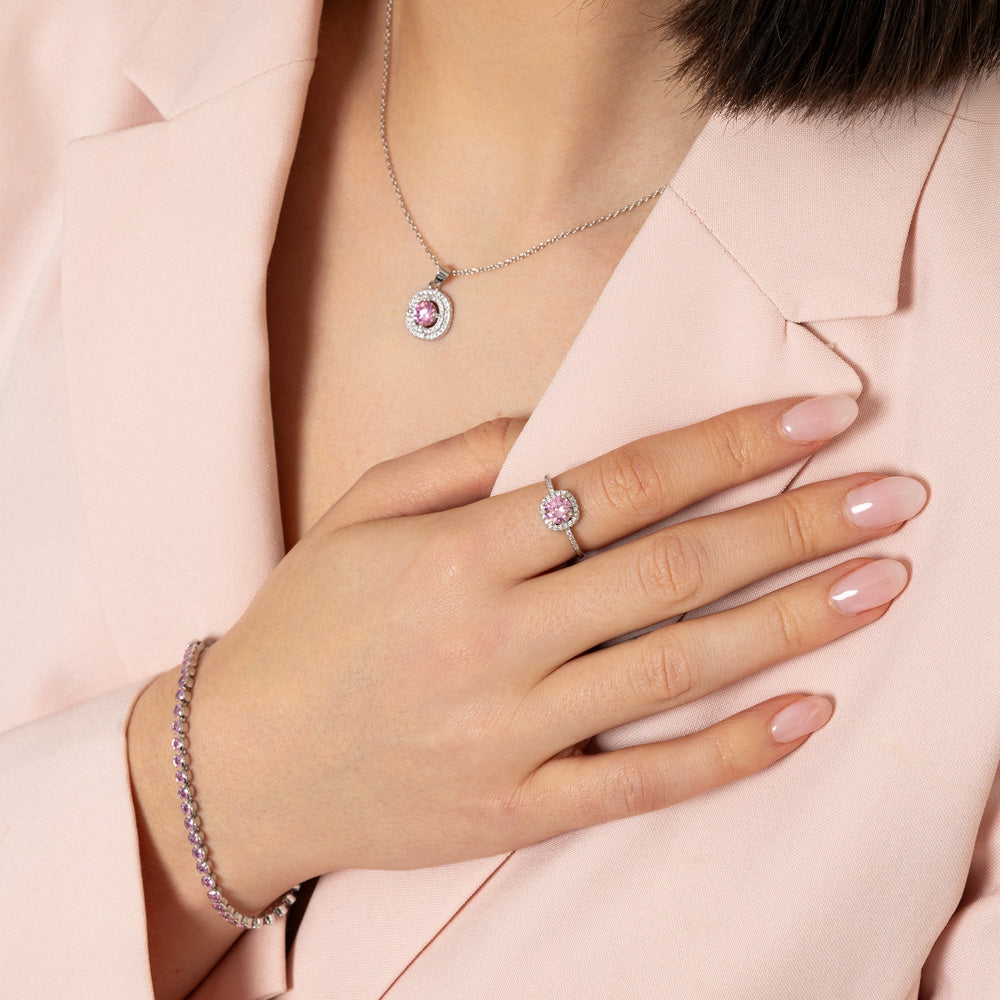 Dakota Pink Tennis Bracelet