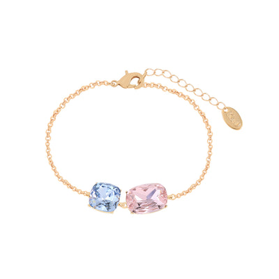 Blue Pink Crystal Bracelet