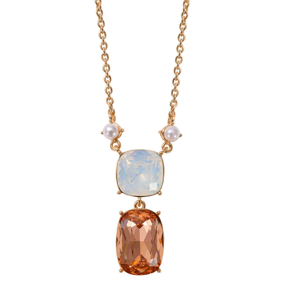 Champagne & White Opal Necklace