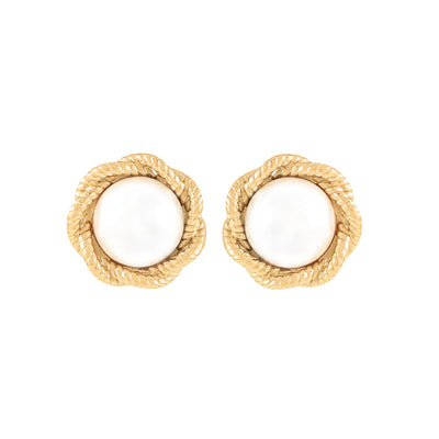 Classic Faux Pearl Earrings