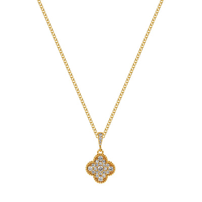 Clover Gold Tones Pendant