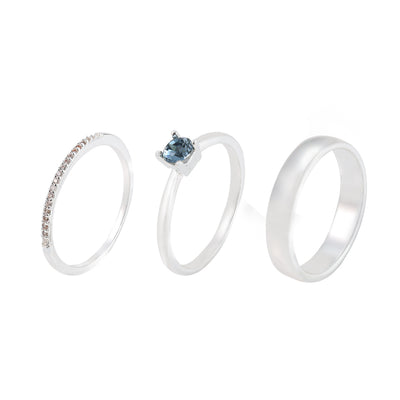 Denim Blue Stacking Ring #8