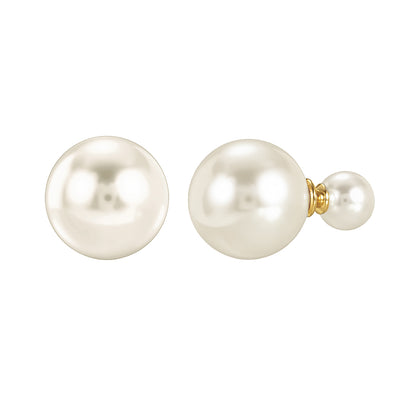 Double Pearl Earrings