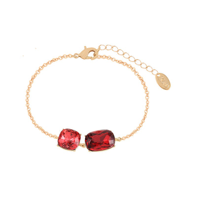 Garnet Ruby Crystal Bracelet