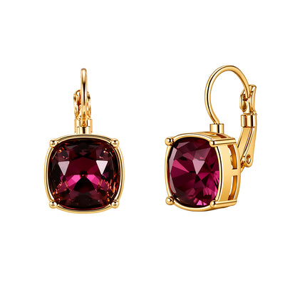 Genevieve Amethyst & Fuchsia Earrings