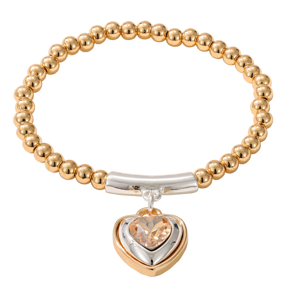 Golden Shadow Mixed Metal Bracelet