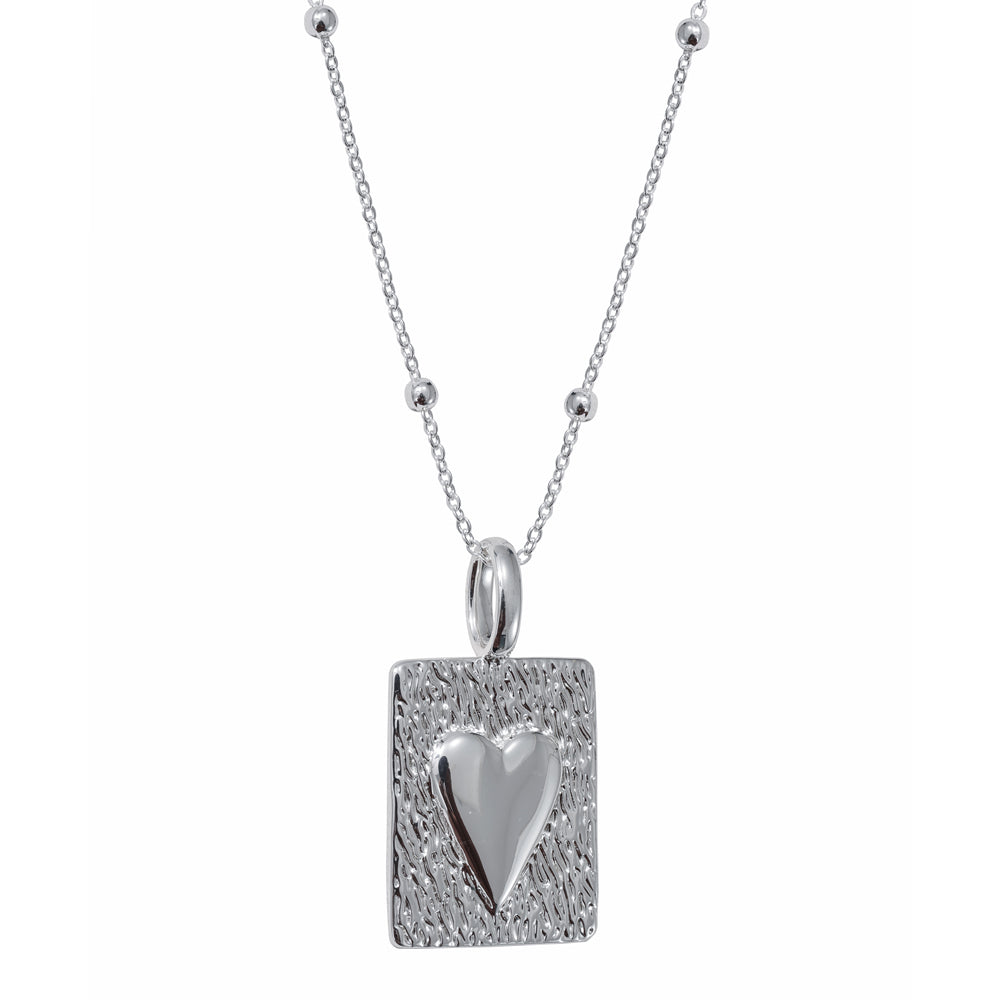 Heart Design Silver Pendant