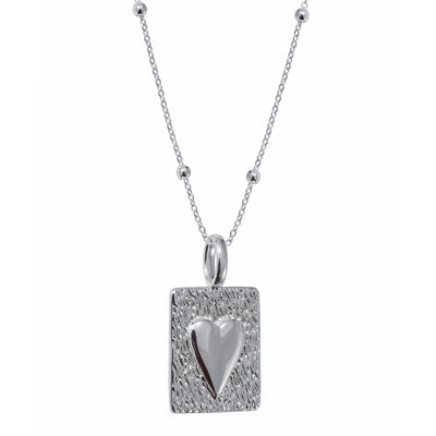 Heart Design Silver Pendant
