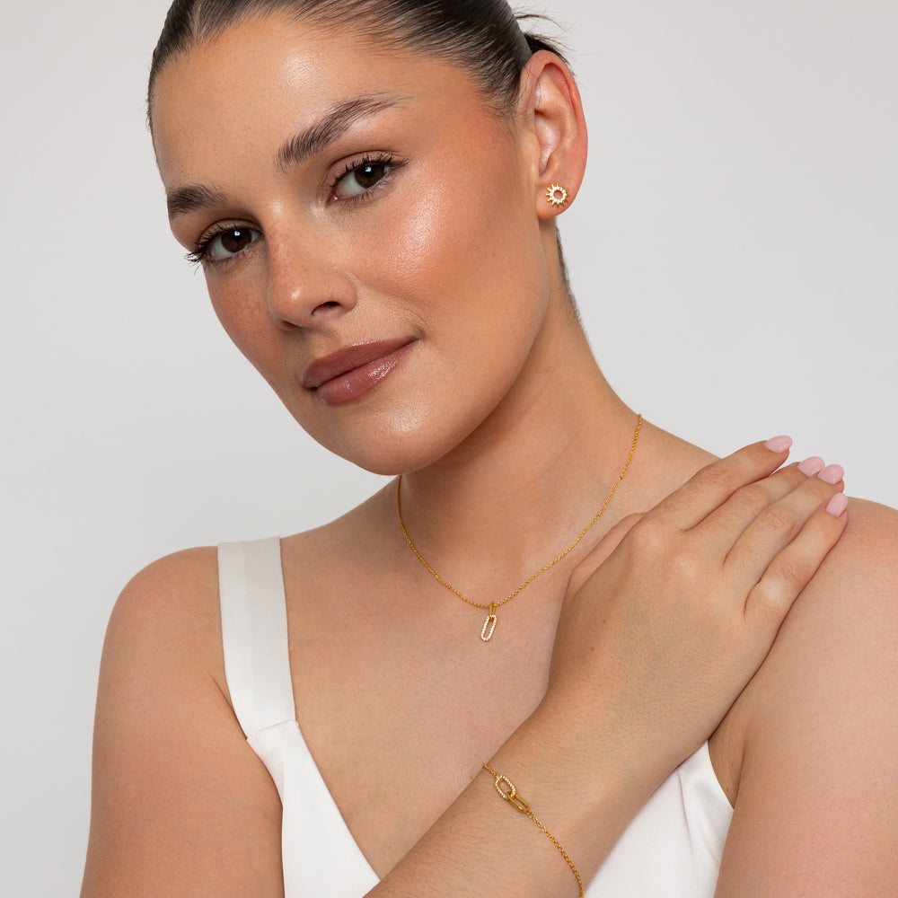 The Pink Box Paperclip Bracelet