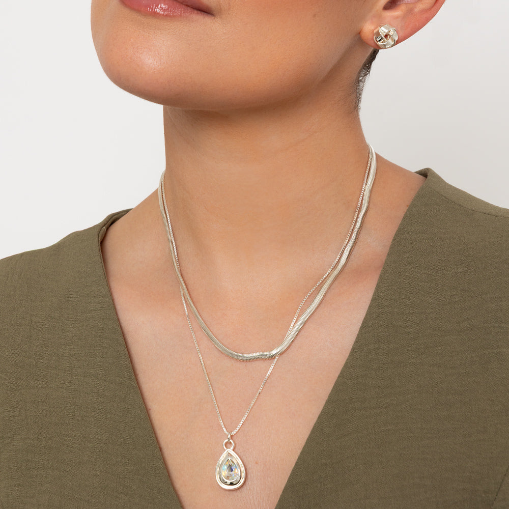 Russian Knot Silver Earrings
