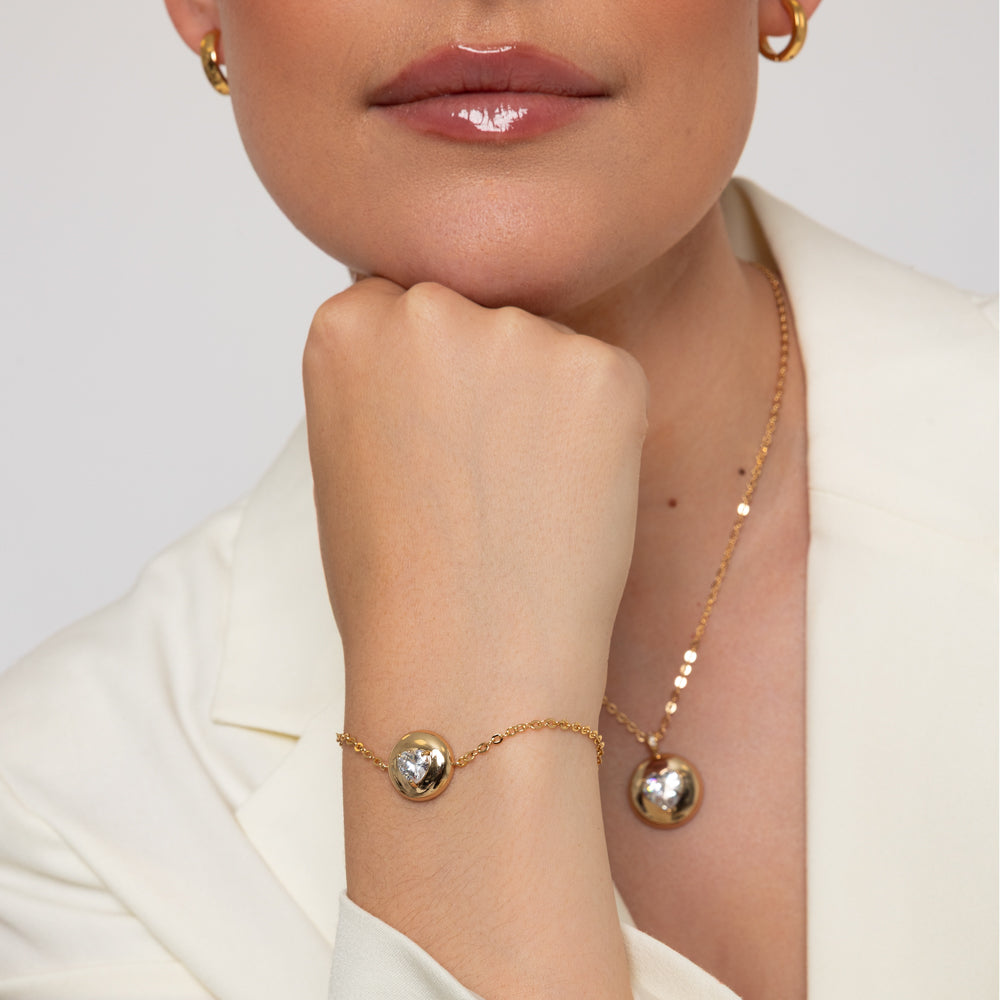 Crystal Heart Bracelet