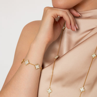 Estella Shell Pearl Long Necklace