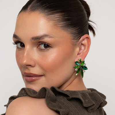 Amani Emerald Crystal Earrings