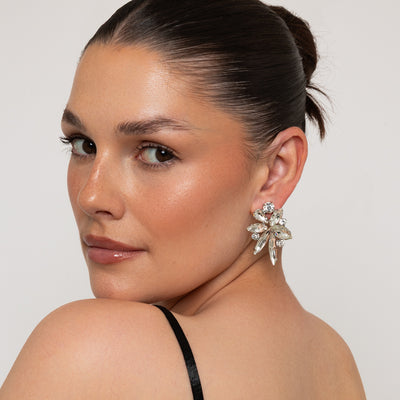Amani Clear Crystal Earrings