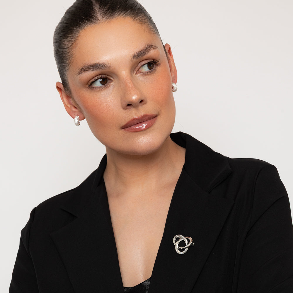 Swirling Shapes Brooch