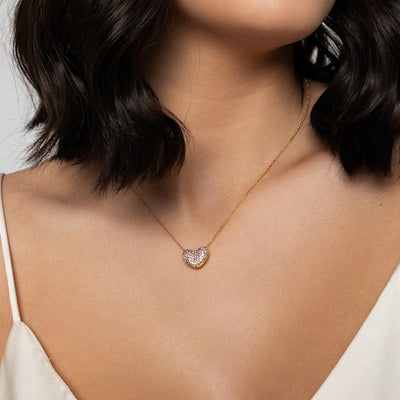Pink Heart Necklace