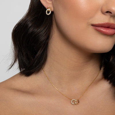 The Pink Box Gold Interlinking Circles