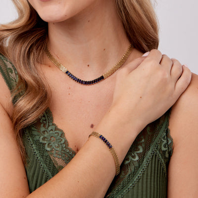 Sapphire Mesh Bracelet