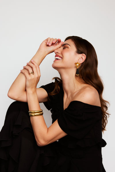 Novalee 15mm Gold Bangle