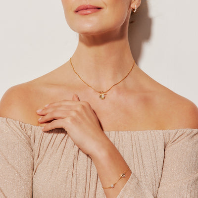 The Pink Box Ring & Toggle Necklace