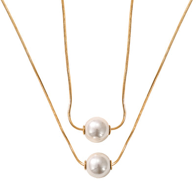 Layered Pearl Necklace