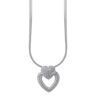 Micro Pavé Heart Necklace