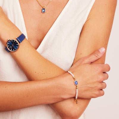 Pearl & Sapphire Bracelet