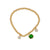 Crystal & Emerald Beaded Bracelet