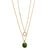 Crystal & Emerald Layered Necklace
