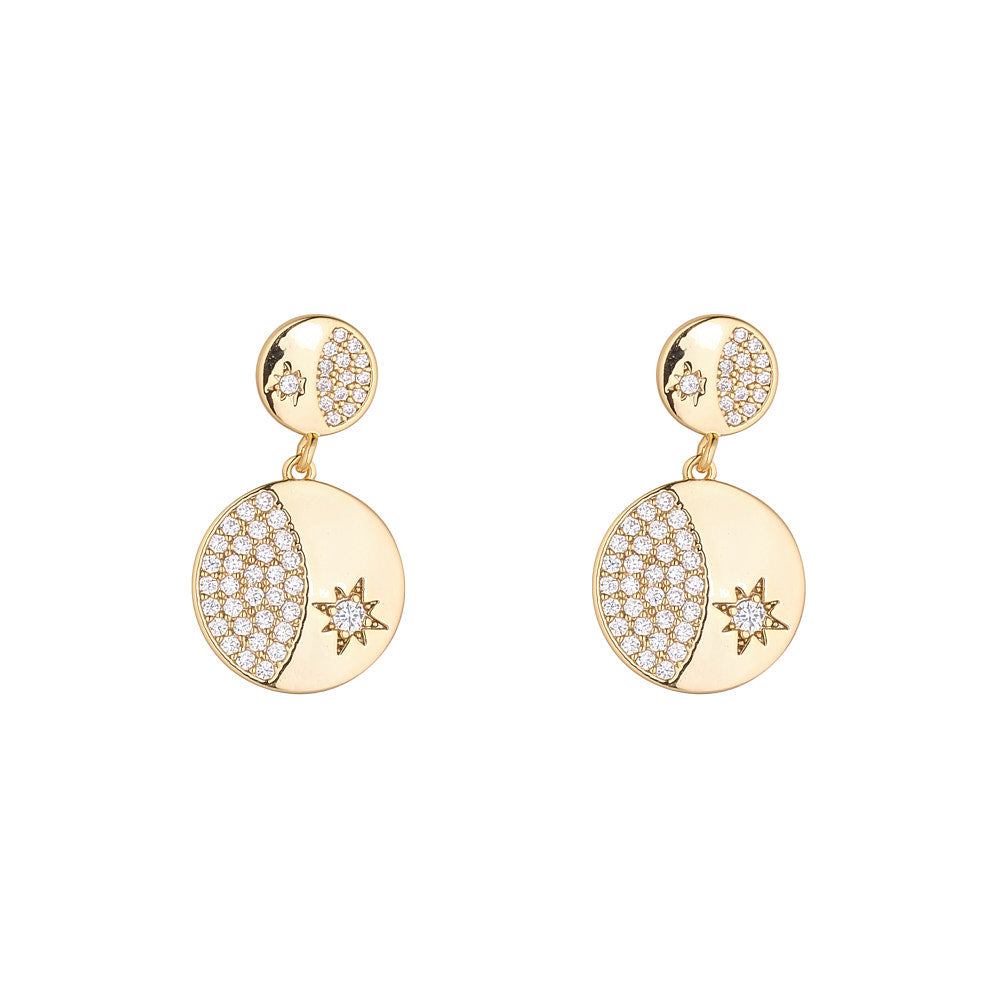 Starry Disc Earrings
