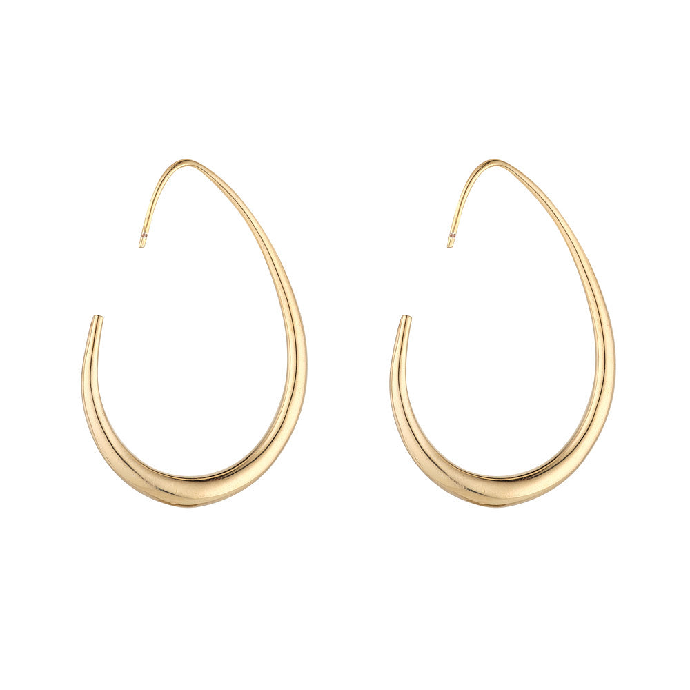 Oval Shaped Hoops