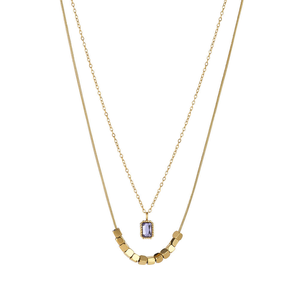Keilani Amethyst CZ Necklace