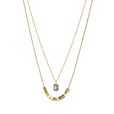 Keilani Amethyst CZ Necklace