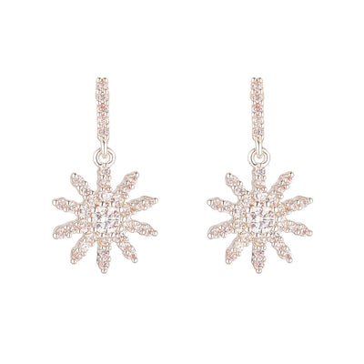 Silver Stardrop Earrings