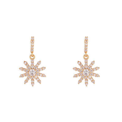Gold Stardrop Earrings