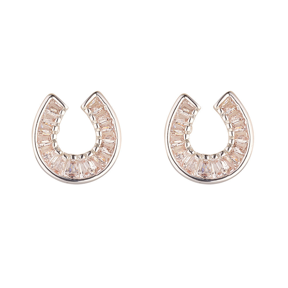 Silver Horseshoe Earrings