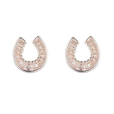 Silver Horseshoe Earrings