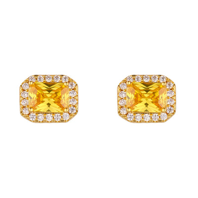 Horizontal Yellow Earrings