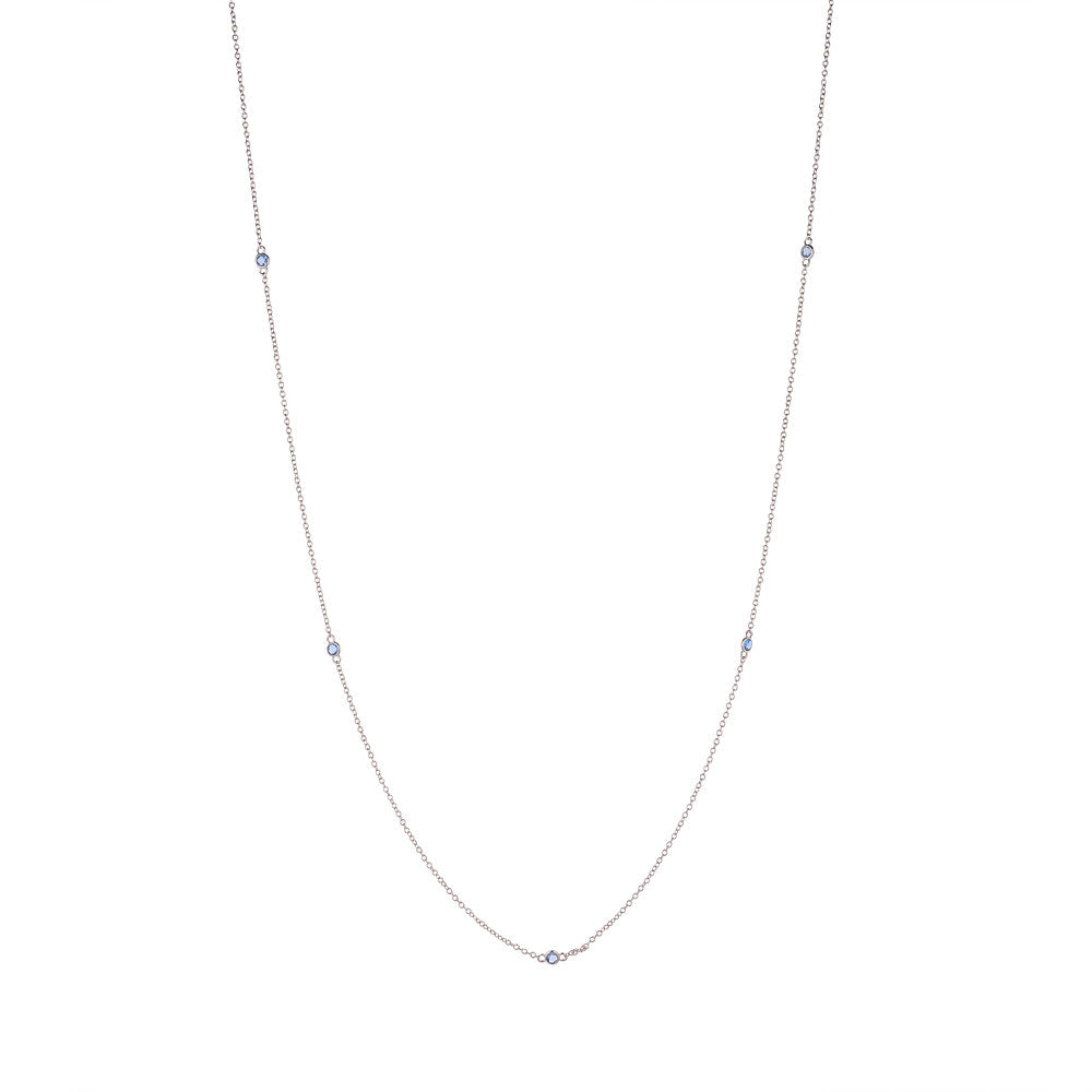 Long Fine Sapphire Chain