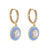 Blue Enamel Earrings