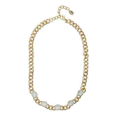 Alora White Opal Necklace