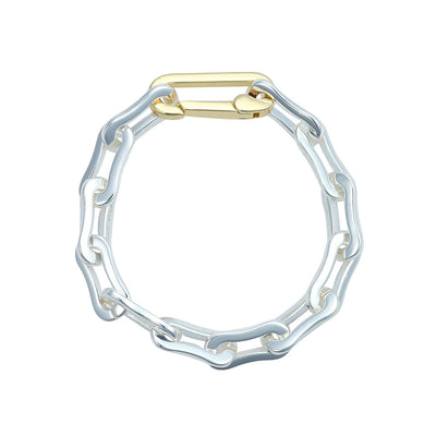 Chunky Mixed Metal Bracelet