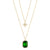Emerald & Crystal Star Necklace