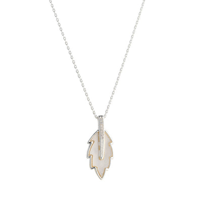 Silver Leaf Necklace