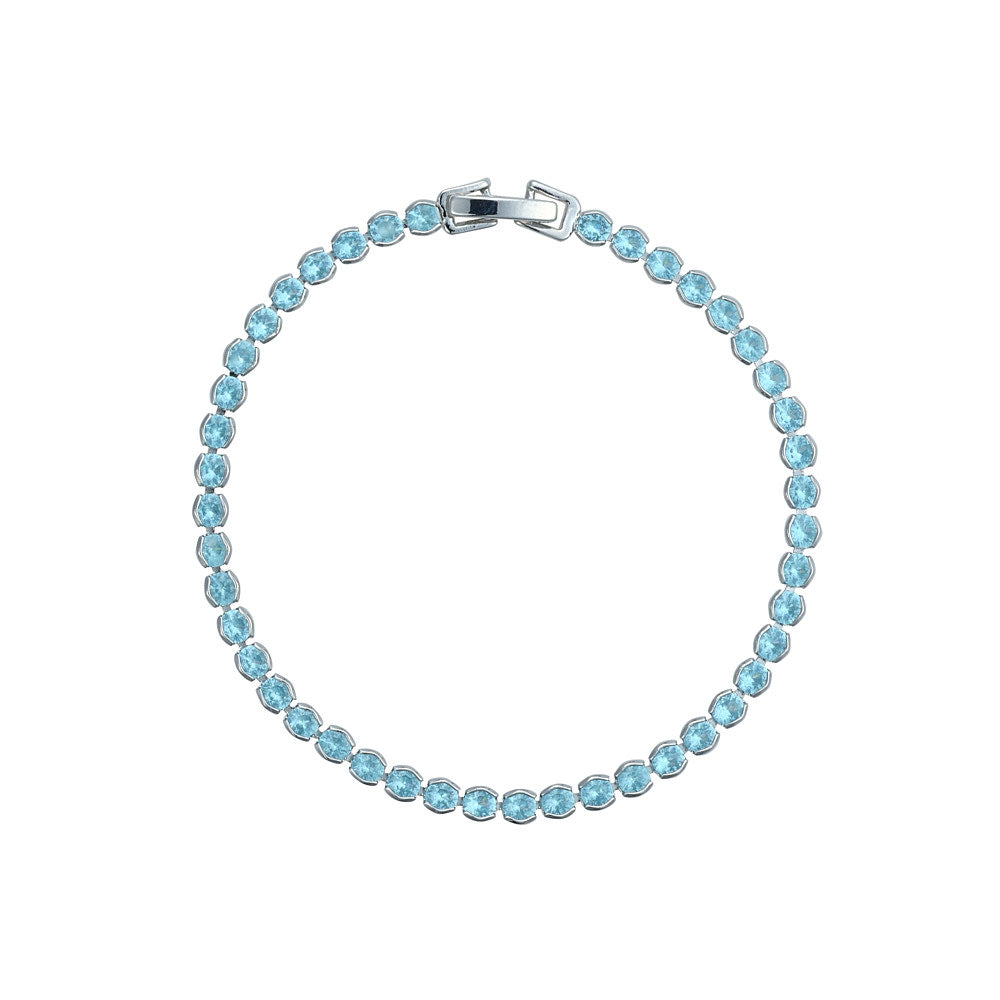 Dakota Light Blue Tennis Bracelet