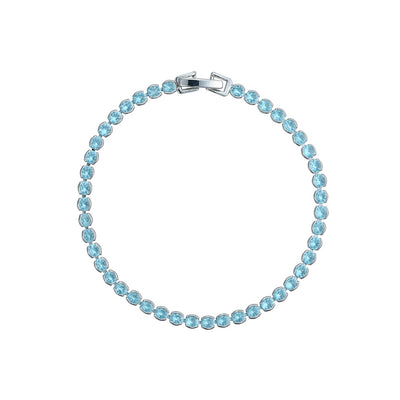 Dakota Light Blue Tennis Bracelet