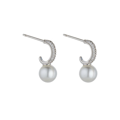 Nalani Silver Pearl Earrings